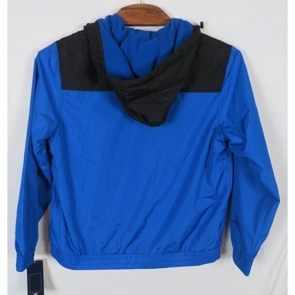 NWT Reebok Men's Fleece Lined Windbreaker Jacket Blue Black Sz Large MSRP $125 - Picture 7 of 7